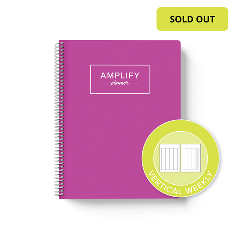 Vivid Magenta Yearly Planner | July 2024-June 2025