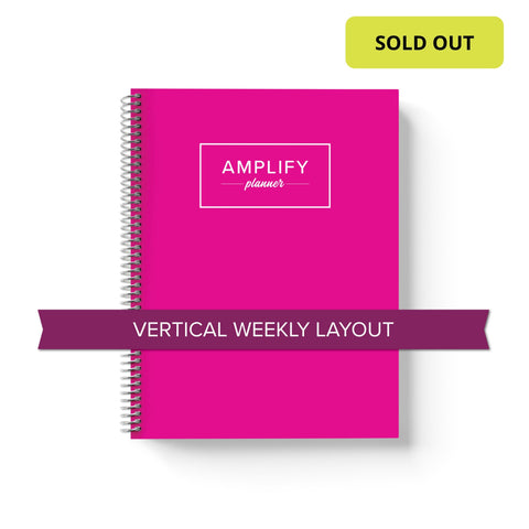 Hot Pink Undated Planner - Yearly