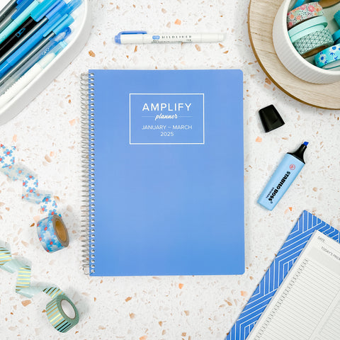 oasis blue 2025 quarterly amplify planner