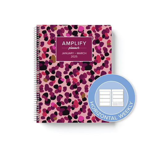 charisma 2025 quarterly amplify planner horizontal weekly layout