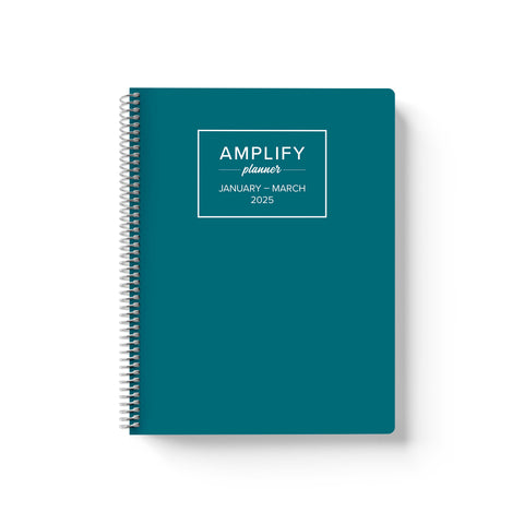 ideal teal 2025 quarterly amplify planner