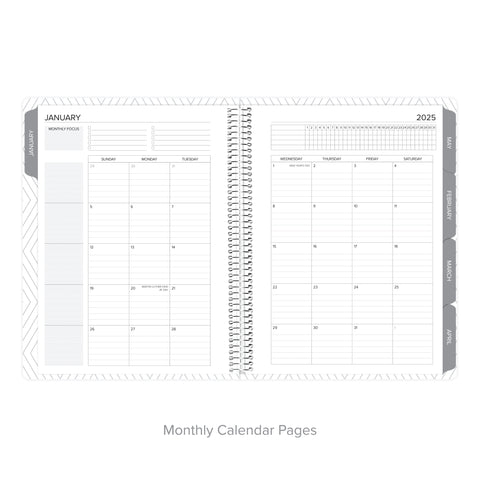 Tranquil Tan Yearly Planner January-December 2025