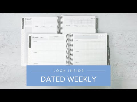 video flipthrough of weekly amplify planner