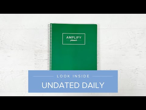 video flipthrough of the undated daily amplify planner