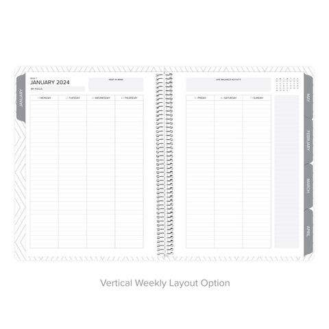 Nurture Green Yearly Planner January-December 2024