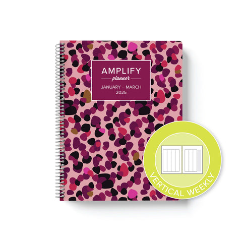 charisma 2025 quarterly amplify planner vertical weekly layout