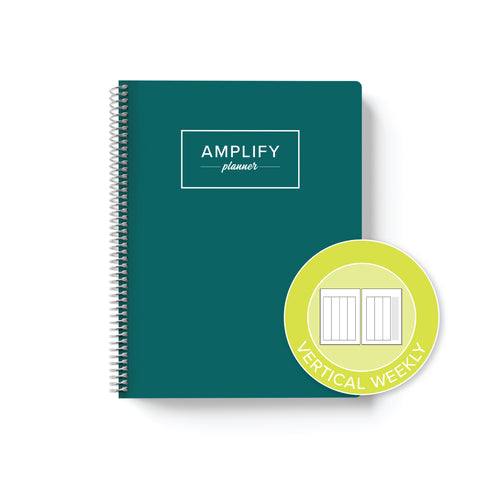 discover teal yearly vertical weekly amplify planner