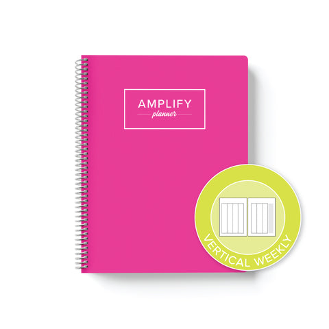 enchanted pink yearly vertical weekly  amplify planner