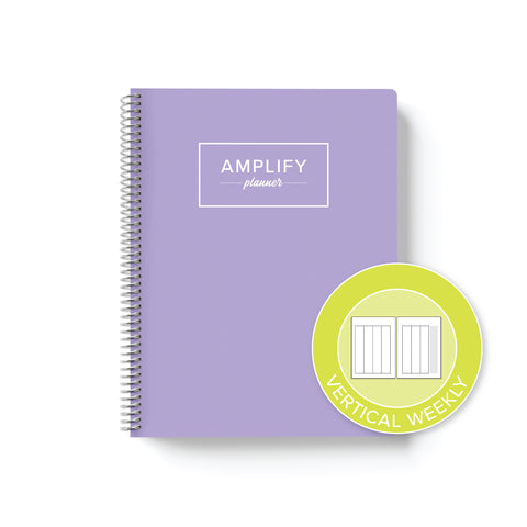 lavender dream yearly vertical weekly amplify planner