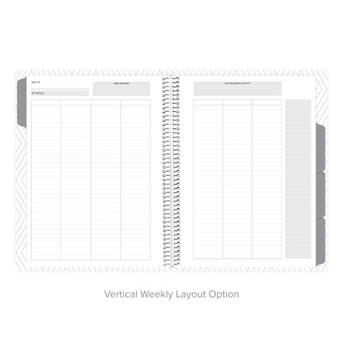 Peaceful Mauve Undated Planner - Quarterly