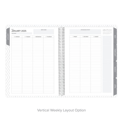 Tranquil Tan Yearly Planner January-December 2025