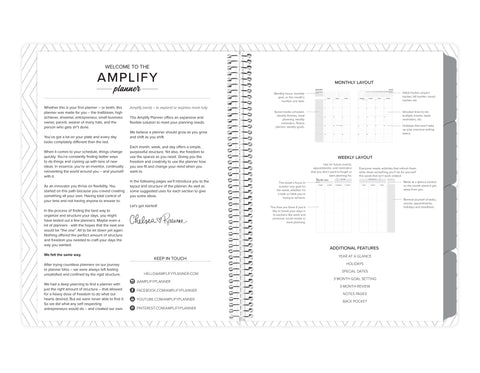 Weekly Undated Planner - Navy