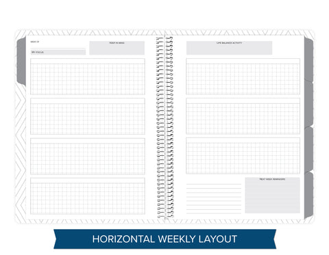 Weekly Undated Planner - Charcoal