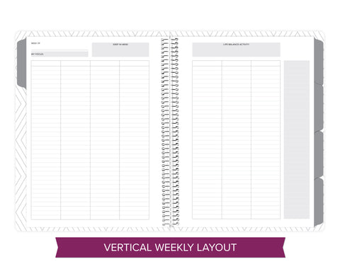 Weekly Undated Planner - Charcoal