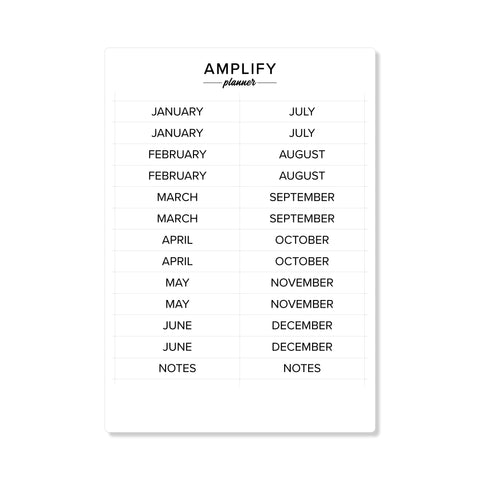 Weekly Undated Planner - Navy