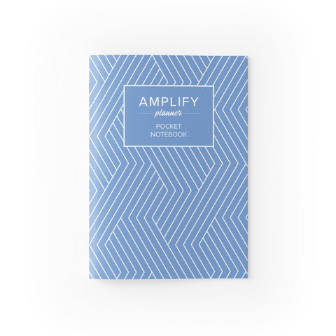 amplify planner lined pocket notebook periwinkle